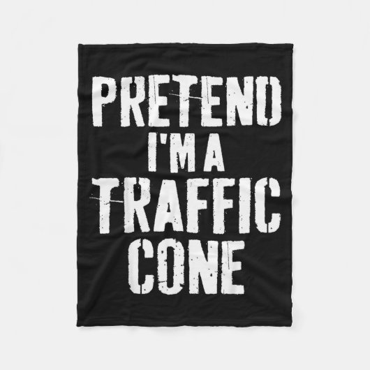 Couverture Polaire Lazy Easy Halloween Costume Pretend I'm A Traffic (Devant)