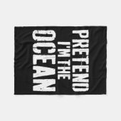 Couverture Polaire Lazy Easy Halloween Costume Pretend I'm The Ocean (Devant (Horizontal))