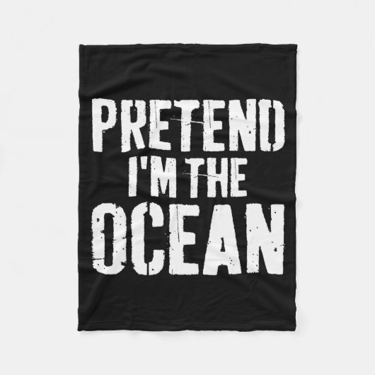 Couverture Polaire Lazy Easy Halloween Costume Pretend I'm The Ocean (Devant)