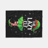 Couverture Polaire Lazy Elf Christmas Girls Women Elf Squad Xmas Fami (Devant (Horizontal))