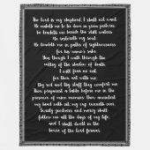 Couverture Polaire Le 23ème Psaume Noir à la main blanche (Devant)