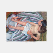 Couverture Polaire Le bain de l'enfant, Mary Cassatt (Devant (Horizontal))