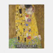 Couverture Polaire Le baiser - Gustav Klimt (Devant)