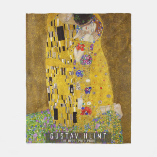 Couverture Polaire Le baiser - Gustav Klimt