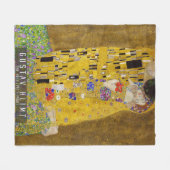 Couverture Polaire Le baiser - Gustav Klimt (Devant (Horizontal))