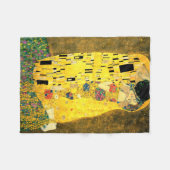 Couverture Polaire Le baiser par Gustav Klimt (Devant (Horizontal))