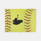 Couverture Polaire le base-ball de Fastpitch d'iCatch (Devant (Horizontal))
