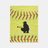 Couverture Polaire le base-ball de Fastpitch d'iCatch (Devant)