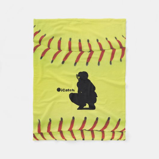 Couverture Polaire le base-ball de Fastpitch d'iCatch (Devant)