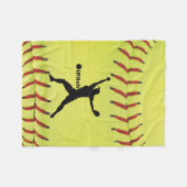 Couverture Polaire le base-ball de Fastpitch d'iPitch (Devant (Horizontal))