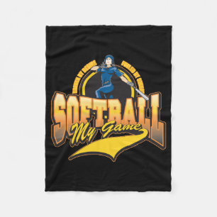 Couverture Polaire Le base-ball des femmes mon jeu