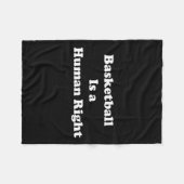 Couverture Polaire Le basket-ball est un droit humain (Devant (Horizontal))