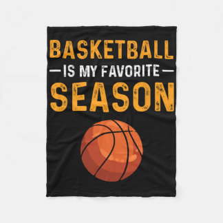 Couverture Polaire Le Basket Est Ma Saison Préférée