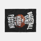 Couverture Polaire Le Basket Est Mon Pion (Devant (Horizontal))