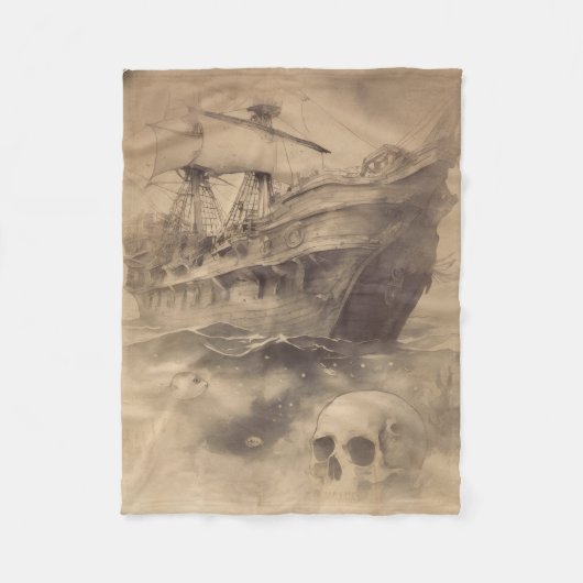 Couverture Polaire Le bateau pirate perdu depuis longtemps (Devant)