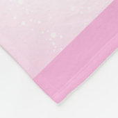 Couverture Polaire Le bébé a personnalisé la crèche rose de coeurs de (Coin)