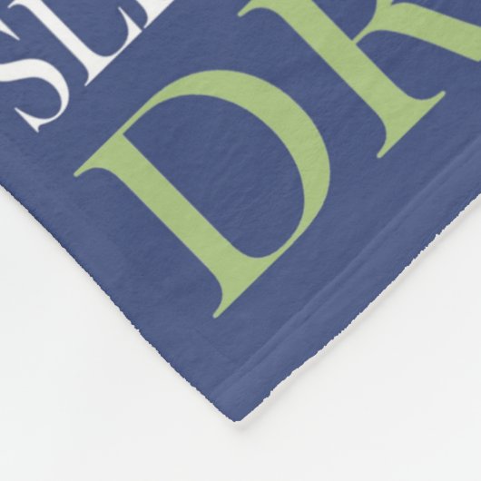 Couverture Polaire Le bébé ordonne le bleu (Coin)