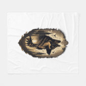 Couverture Polaire Le berger allemand 005 (Devant (Horizontal))