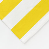 Couverture Polaire Le blanc jaune élégant barre le modèle décoratif (Coin)