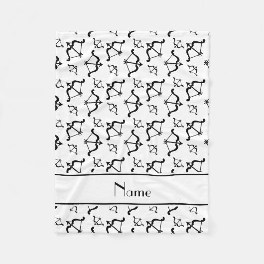 Couverture Polaire Le blanc nommé personnalisé cintre des flèches (Devant)