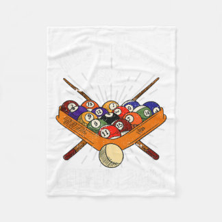 Couverture Polaire Le Bonheur Est Un Parfait Rack Billiard Jeu Lover