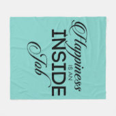 Couverture Polaire Le Bonheur Est Un Travail Intérieur (Devant (Horizontal))