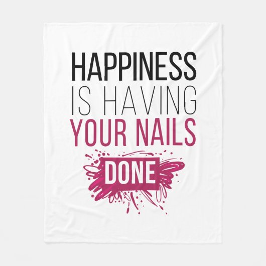 Couverture Polaire Le bonheur mignon a vos clous faits (Devant)