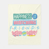 Couverture Polaire Le bonheur regarde les amis™ encore et encore (Devant)