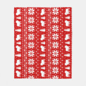 Couverture Polaire Le bouledogue silhouette le motif de chandail de (Devant)