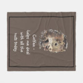 Couverture Polaire Le café m'aide à traiter avec tous les écureuils n (Devant (Horizontal))