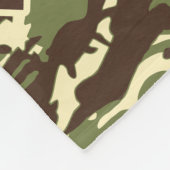 Couverture Polaire Le camouflage de mâle de cerfs communs de Chevron (Coin)
