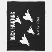 Couverture Polaire Le canard chassant Mallard dehors folâtre des (Devant)