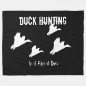 Couverture Polaire Le canard chassant Mallard dehors folâtre des (Devant (Horizontal))