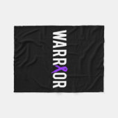 Couverture Polaire Le cancer du pancréas Guerrier Conception Cadeau P (Devant (Horizontal))