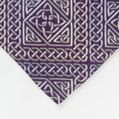 Couverture Polaire Le carré argenté de pourpre forme le motif de (Coin)