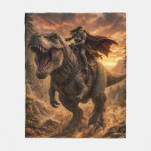 Couverture Polaire Le cavalier de dinosaure intrépide (Devant)