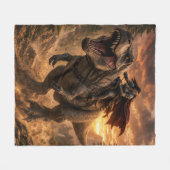 Couverture Polaire Le cavalier de dinosaure intrépide (Devant (Horizontal))