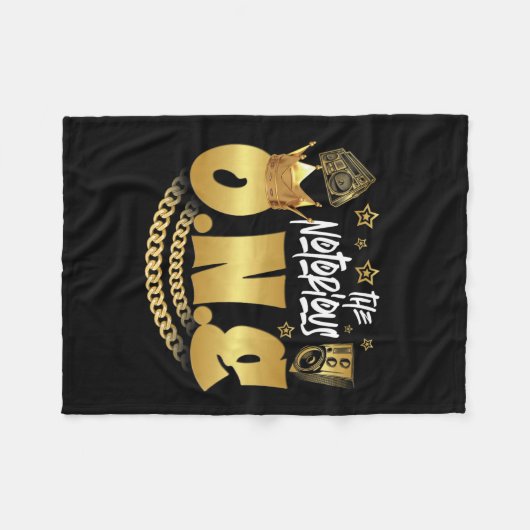 Couverture Polaire Le célèbre Hip hop d'une vieille école Funny 1st B (Devant (Horizontal))