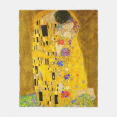 Couverture Polaire Le célèbre tableau de Gustav Klimt The Kiss (Devant)