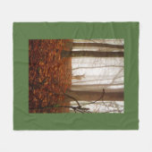 Couverture Polaire Le cerf dans le brouillard (Devant (Horizontal))