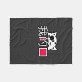 Couverture Polaire Le chat est mon amour (Devant (Horizontal))