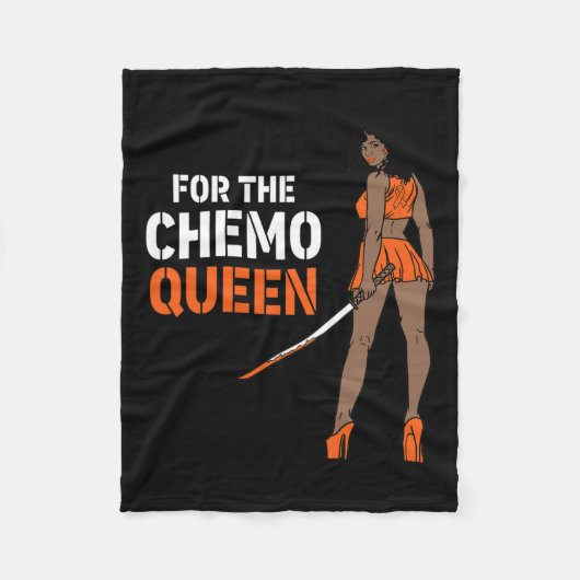 Couverture Polaire Le Chemo Queen Leukemia Sensibilisation Melanin Gu (Devant)