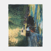 Couverture Polaire Le cheval de ranch, troupeau de bovins d'Angus à (Devant)