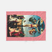 Couverture Polaire Le Christ crucifié avec la Vierge Marie (Devant (Horizontal))