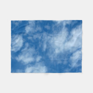 Couverture Polaire Le ciel bleu avec la photo de la nature des nuages