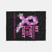 Couverture Polaire Le combat de ma fille est mon combat Sensibilisati (Devant (Horizontal))