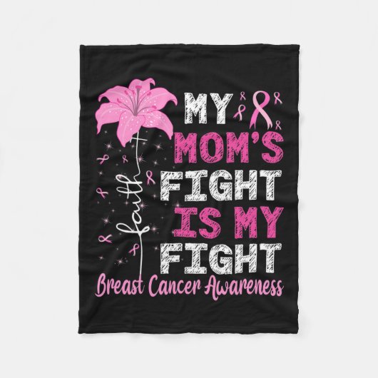 Couverture Polaire Le combat de maman est mon combat Sensibilisation (Devant)