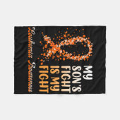 Couverture Polaire Le combat de mon fils est ma lutte contre la leucé (Devant (Horizontal))