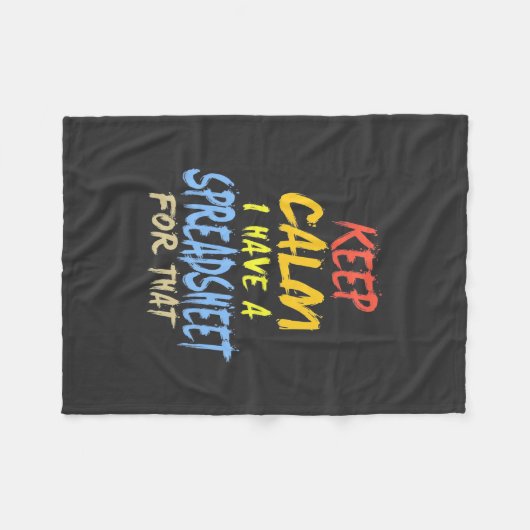 Couverture Polaire Le Comptable A Une Feuille De Calcul Pour Cela (Devant (Horizontal))