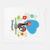 Couverture Polaire Le coq portugais (Devant (Horizontal))